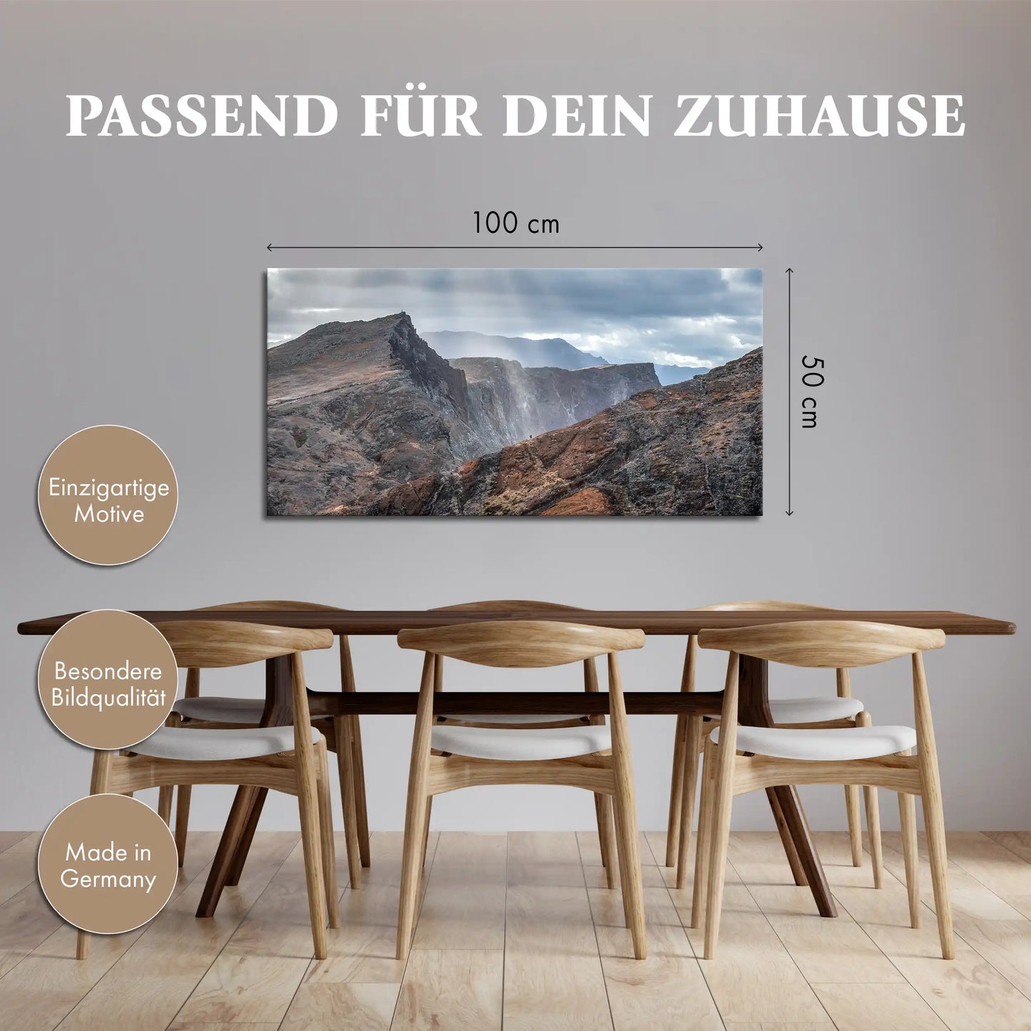 Leinwandbild - Felsenlandschaft Madeira