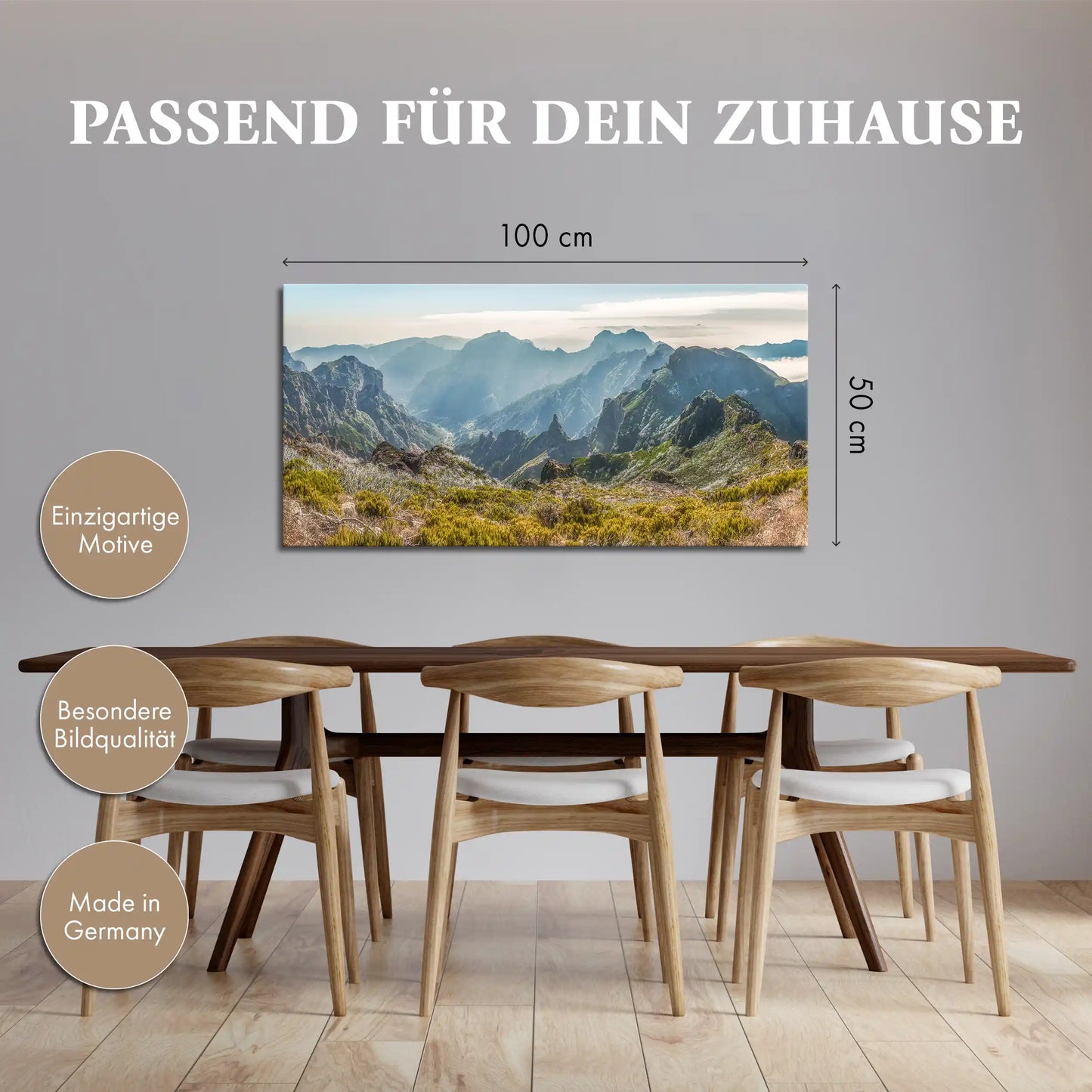 Leinwandbild - Strahlende Bergwelt