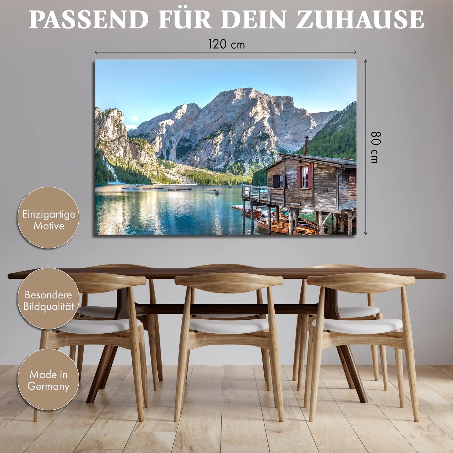 Leinwandbild - Pragser Wildsee