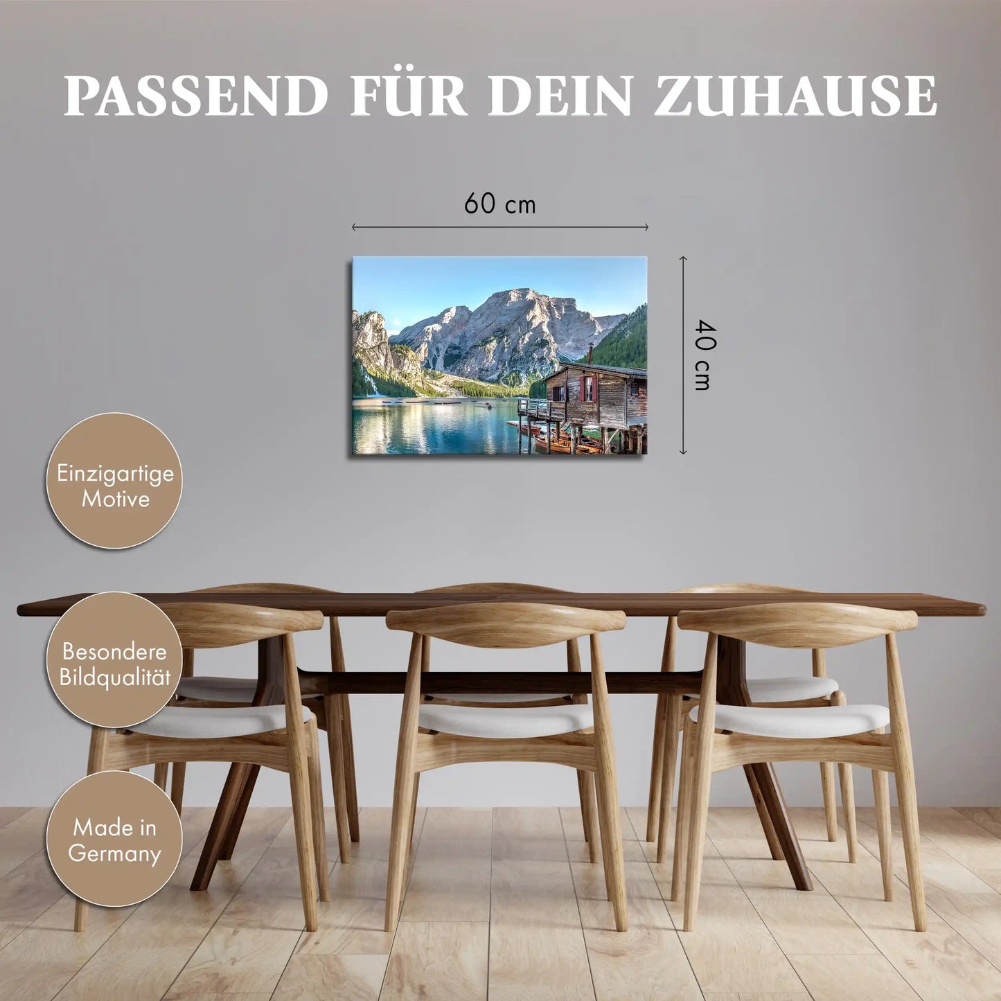 Leinwandbild - Pragser Wildsee
