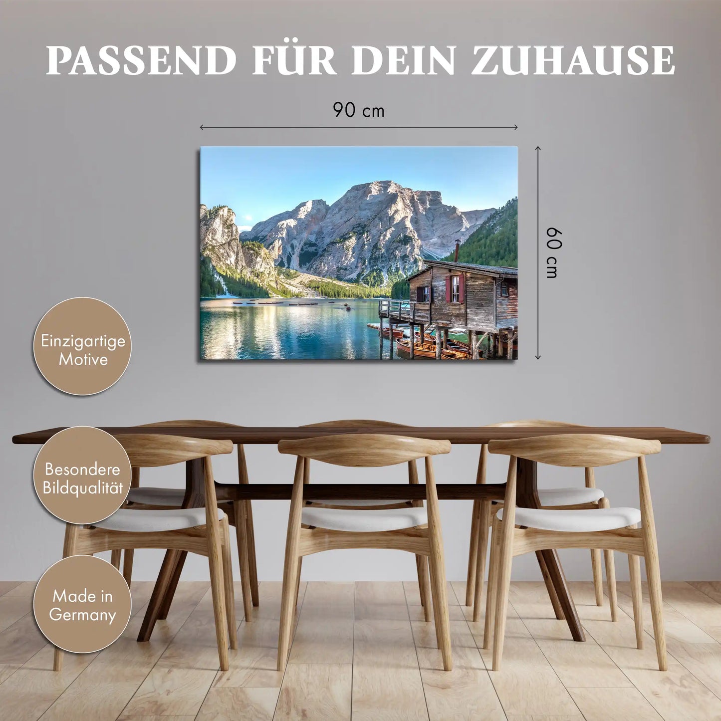 Leinwandbild - Pragser Wildsee