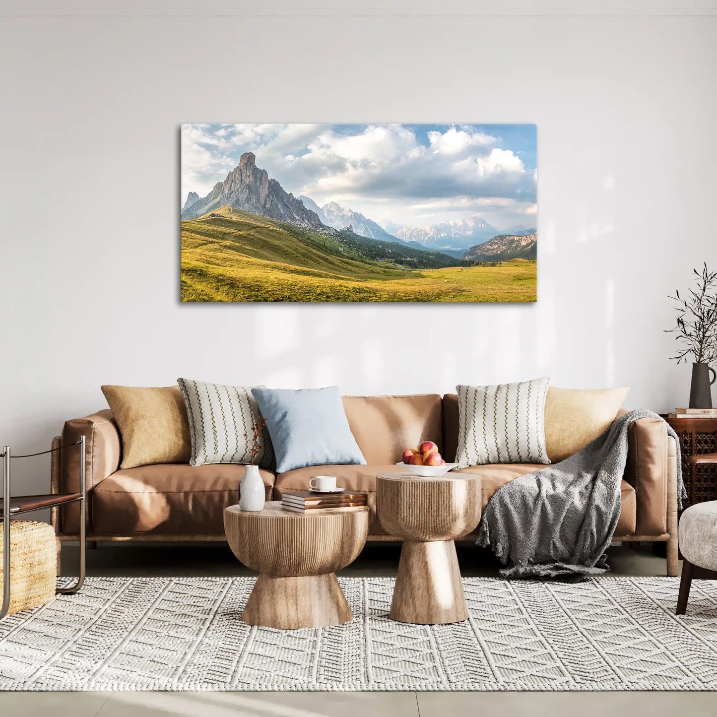Leinwandbild - Dolomiten im Abendlicht