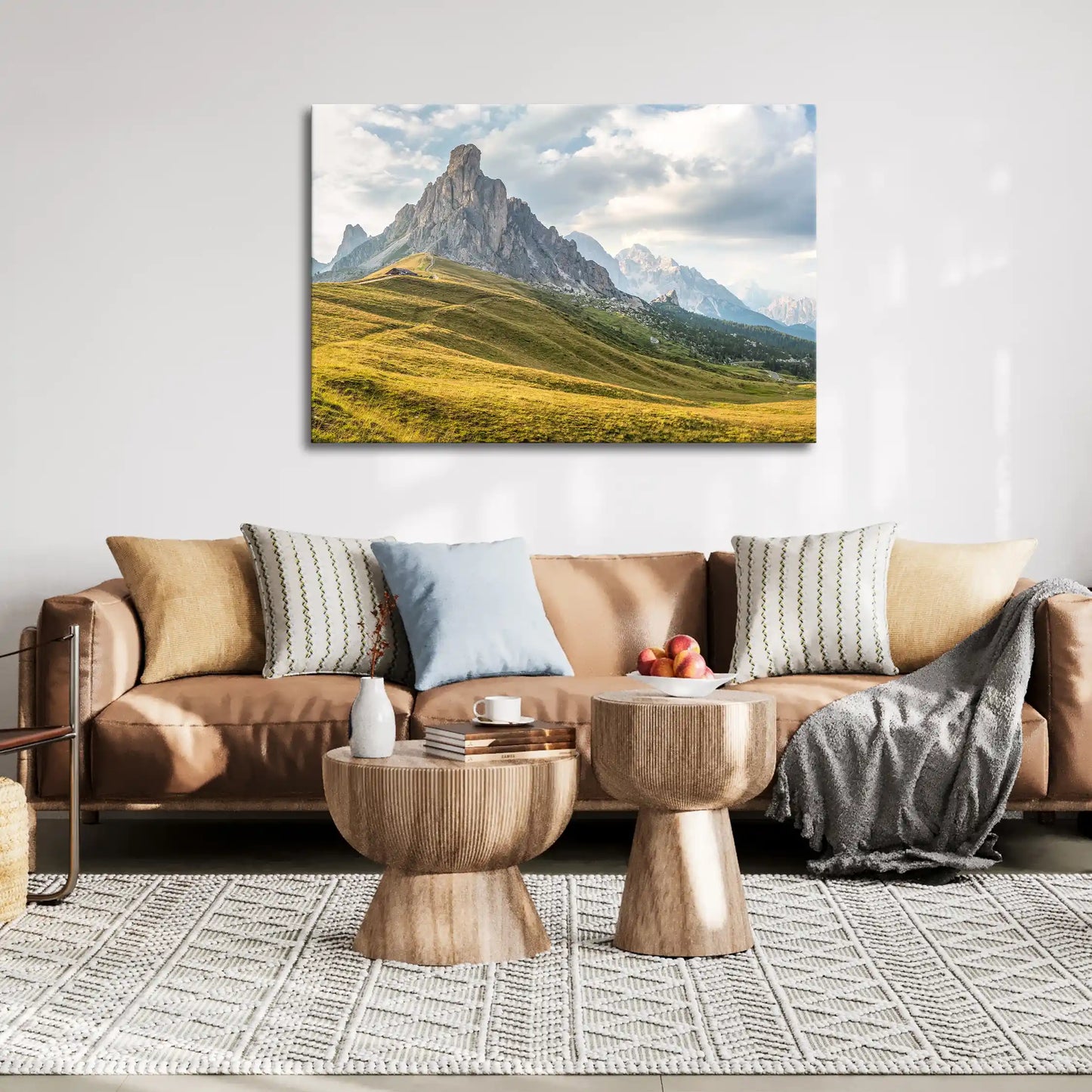 Leinwandbild - Dolomiten im Abendlicht