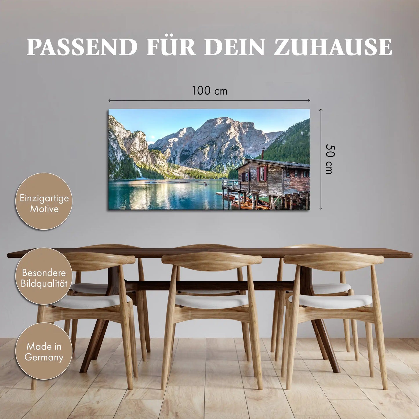 Leinwandbild - Pragser Wildsee