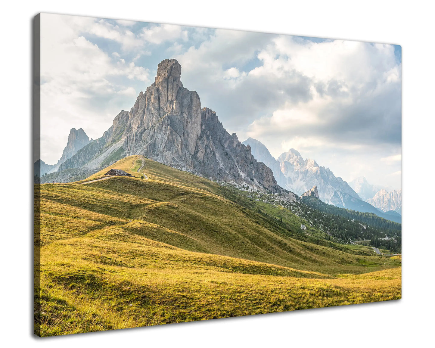 Leinwandbild Alpen in den Dolomiten Berge und Landschaft