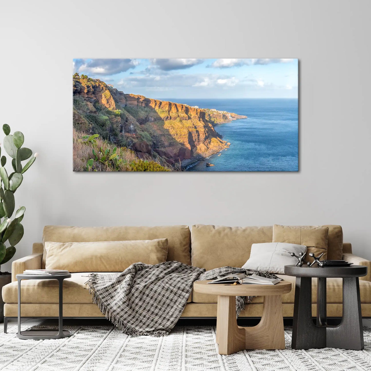 Leinwandbild - Steilküste von Madeira