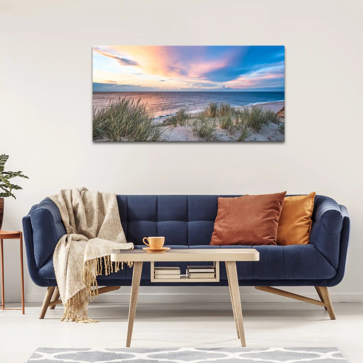 Leinwandbild - Farbenspiel in Dünenlandschaft