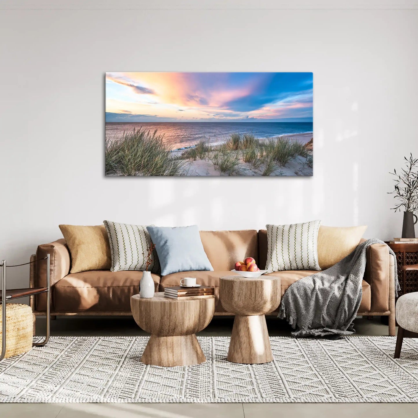 Leinwandbild - Farbenspiel in Dünenlandschaft