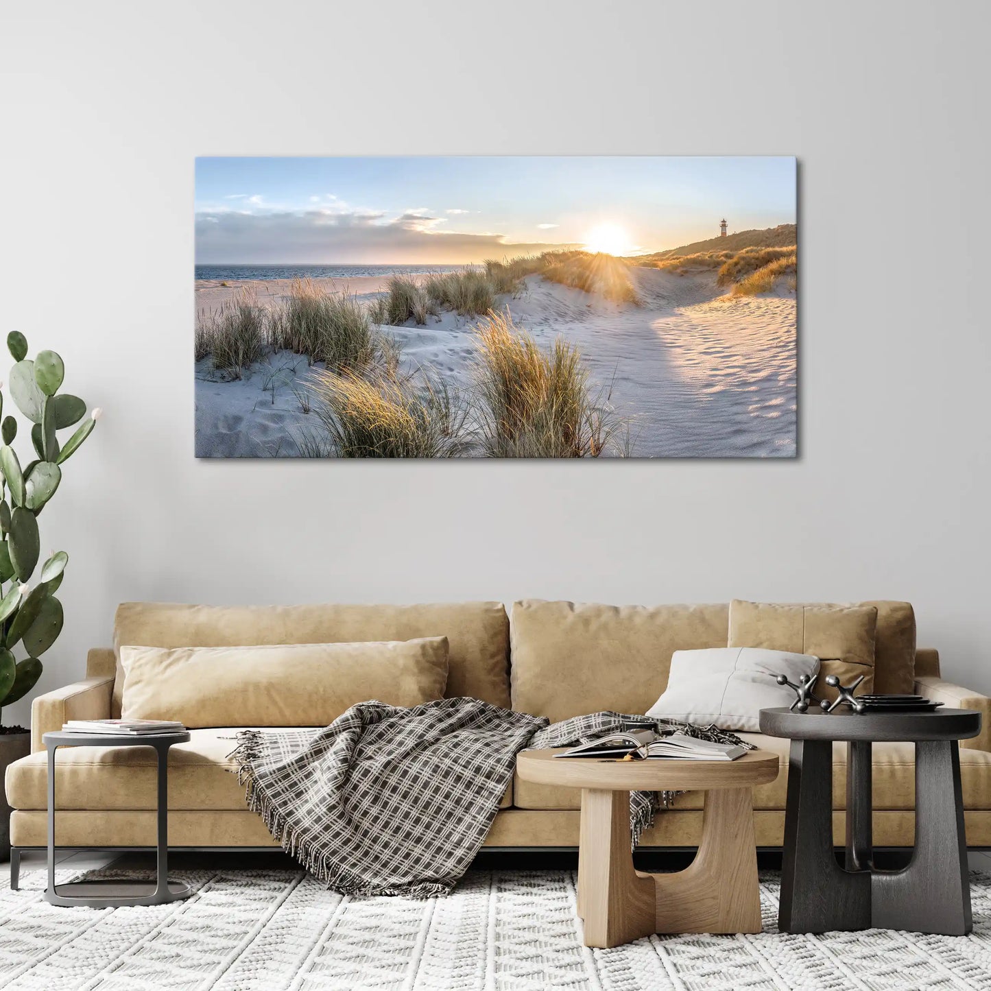Leinwandbild - Düne im Morgenlicht