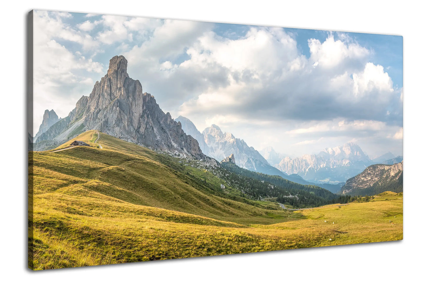 Leinwandbild Alpen in den Dolomiten Berge und Landschaft