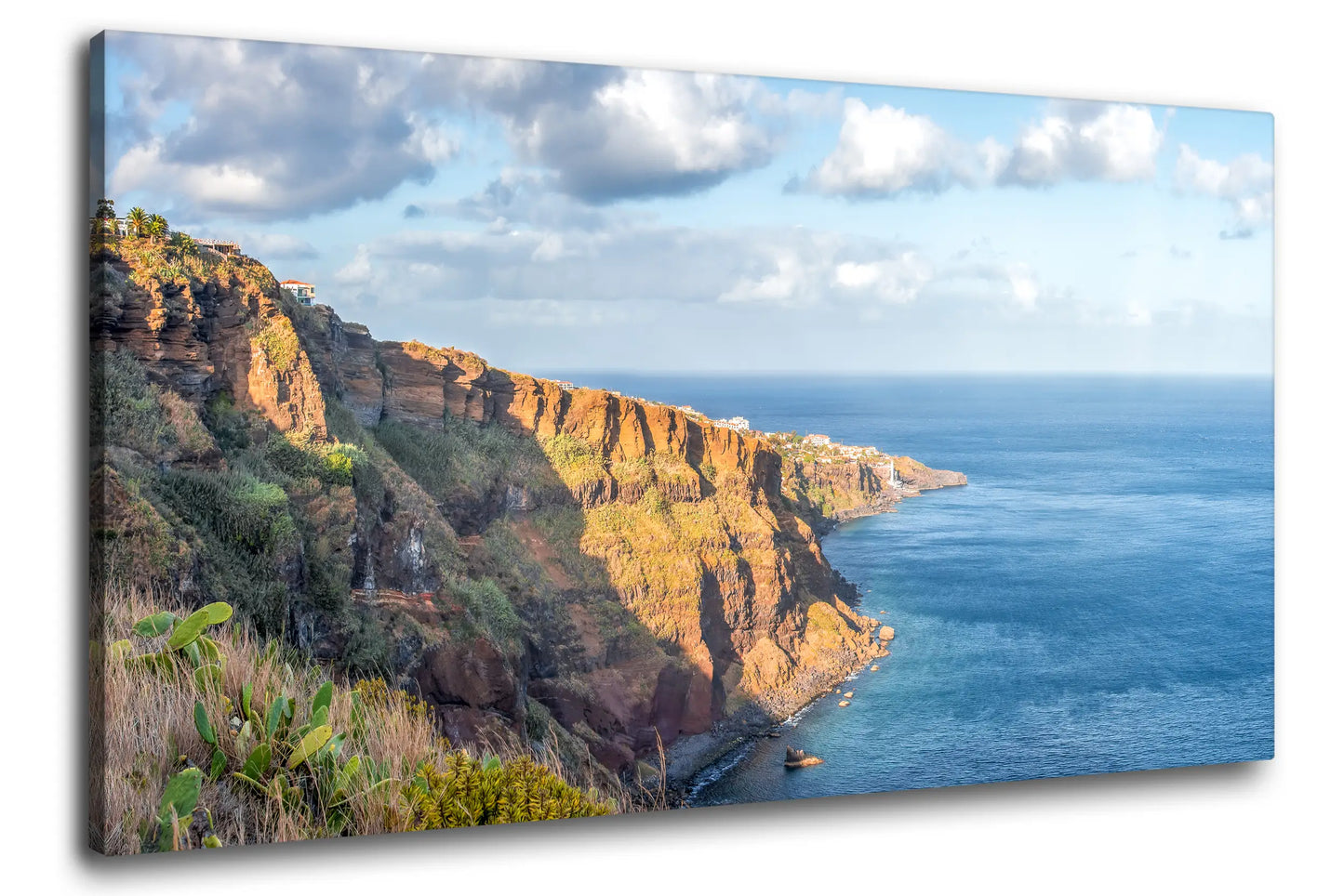 Leinwandbild Steilküste von Madeira mit Meer