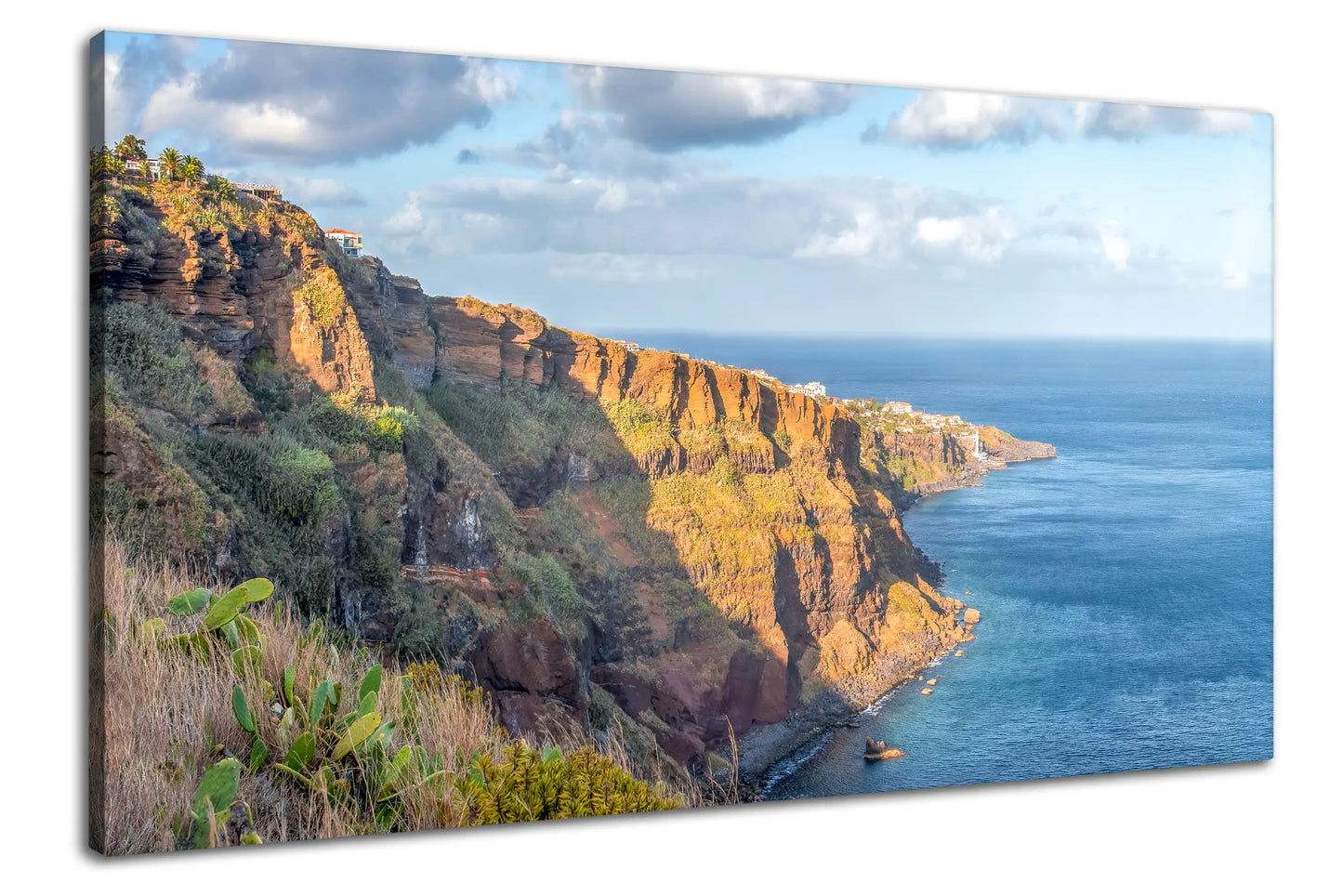 Leinwandbild Steilküste von Madeira am Meer