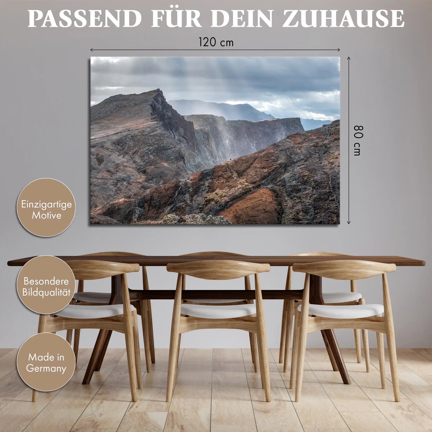 Leinwandbild - Felsenlandschaft Madeira