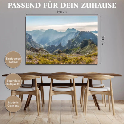 Leinwandbild - Strahlende Bergwelt