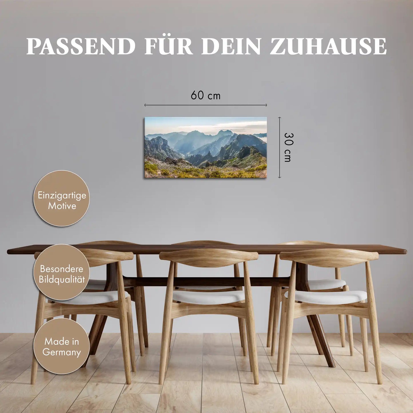Leinwandbild - Strahlende Bergwelt