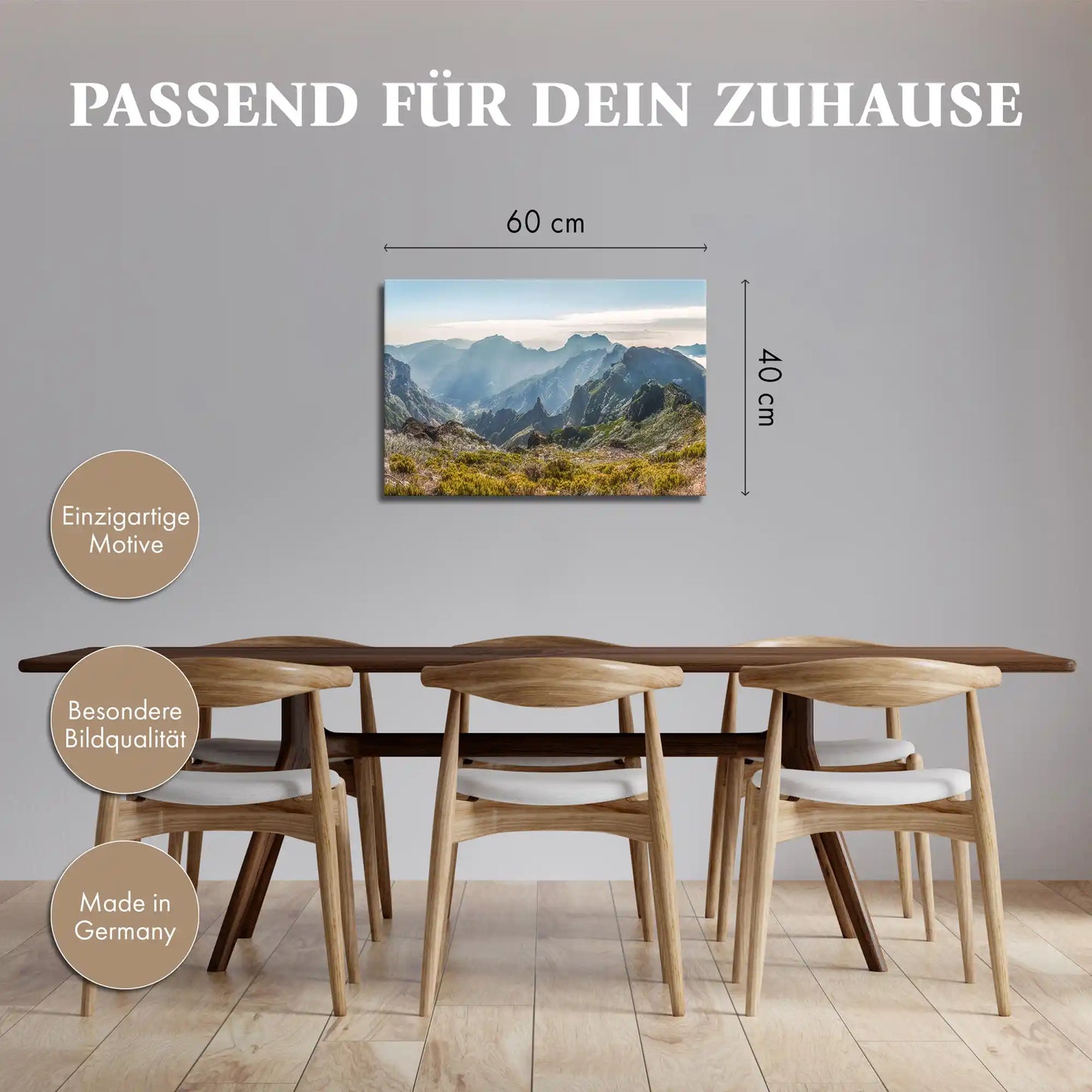 Leinwandbild - Strahlende Bergwelt