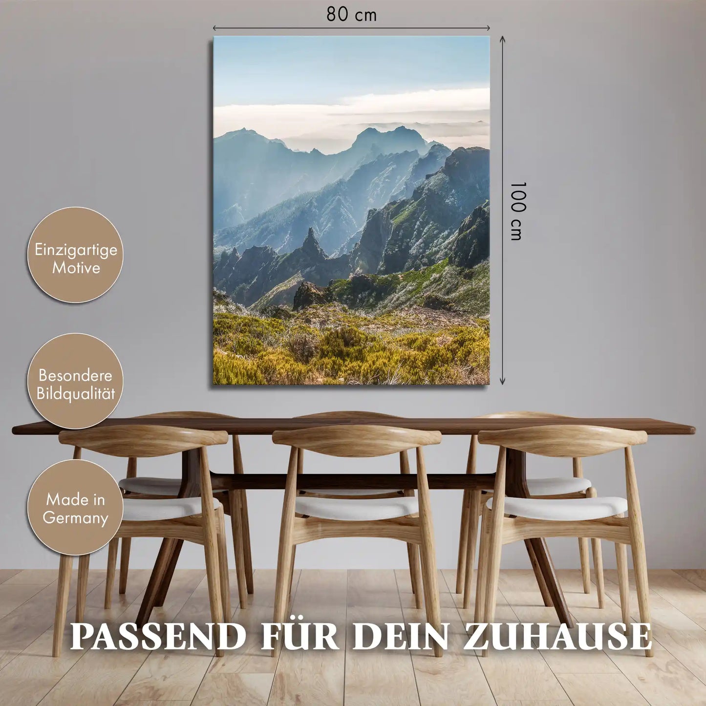Leinwandbild - Strahlende Bergwelt