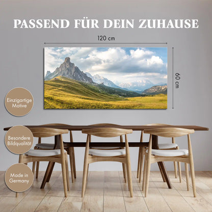 Leinwandbild - Dolomiten im Abendlicht