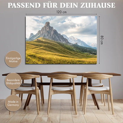 Leinwandbild - Dolomiten im Abendlicht