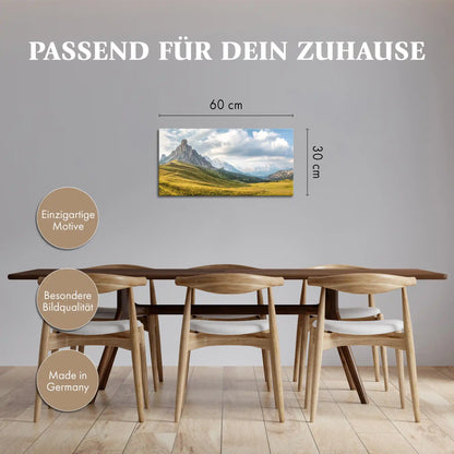 Leinwandbild - Dolomiten im Abendlicht