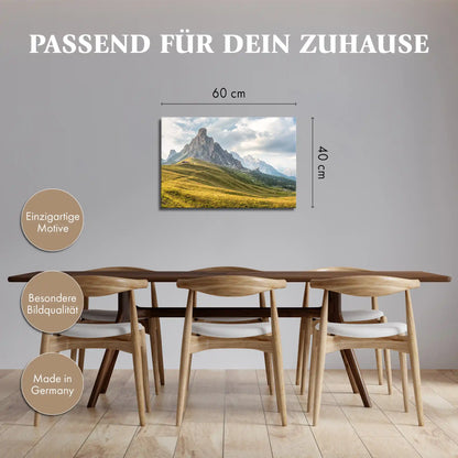 Leinwandbild - Dolomiten im Abendlicht