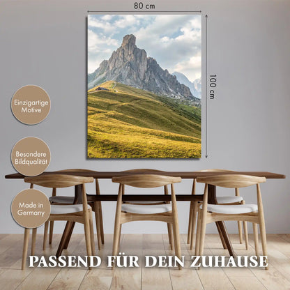 Leinwandbild - Dolomiten im Abendlicht