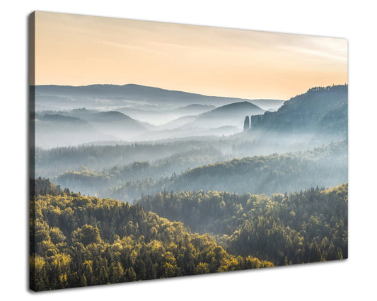 Leinwandbild - Lichterflut im Tal