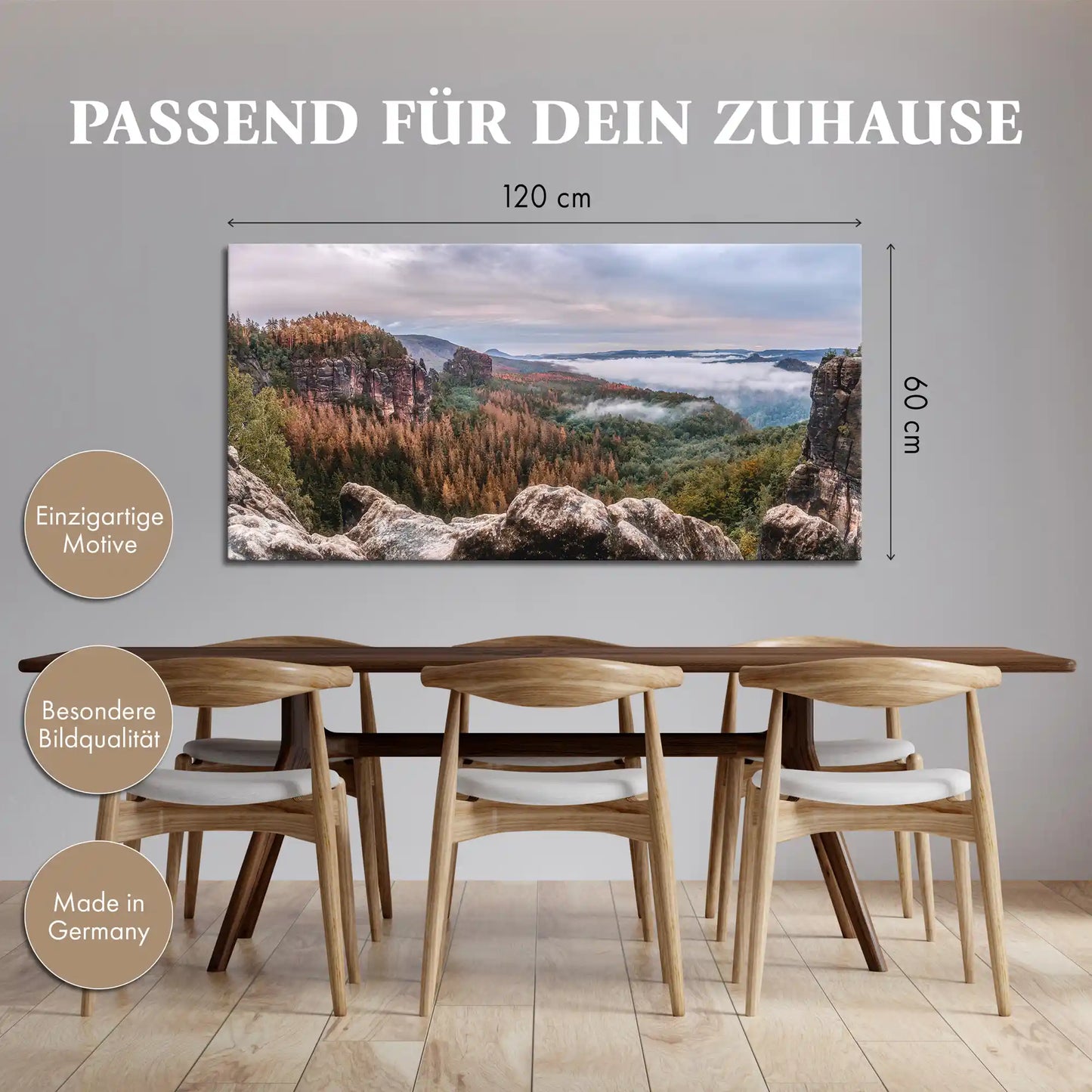 Leinwandbild - Magischer Waldblick