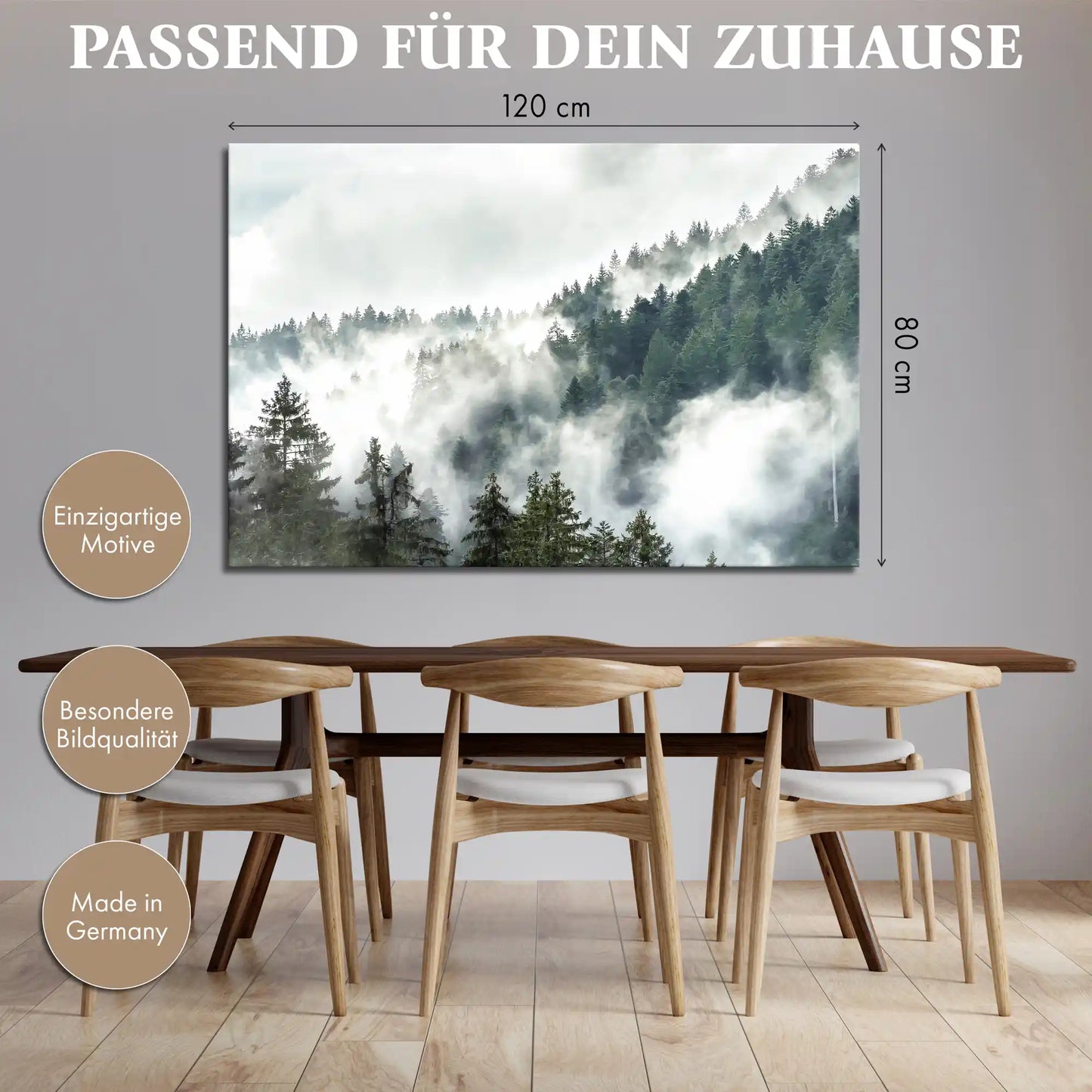 Leinwandbild - Mystischer Schwarzwald