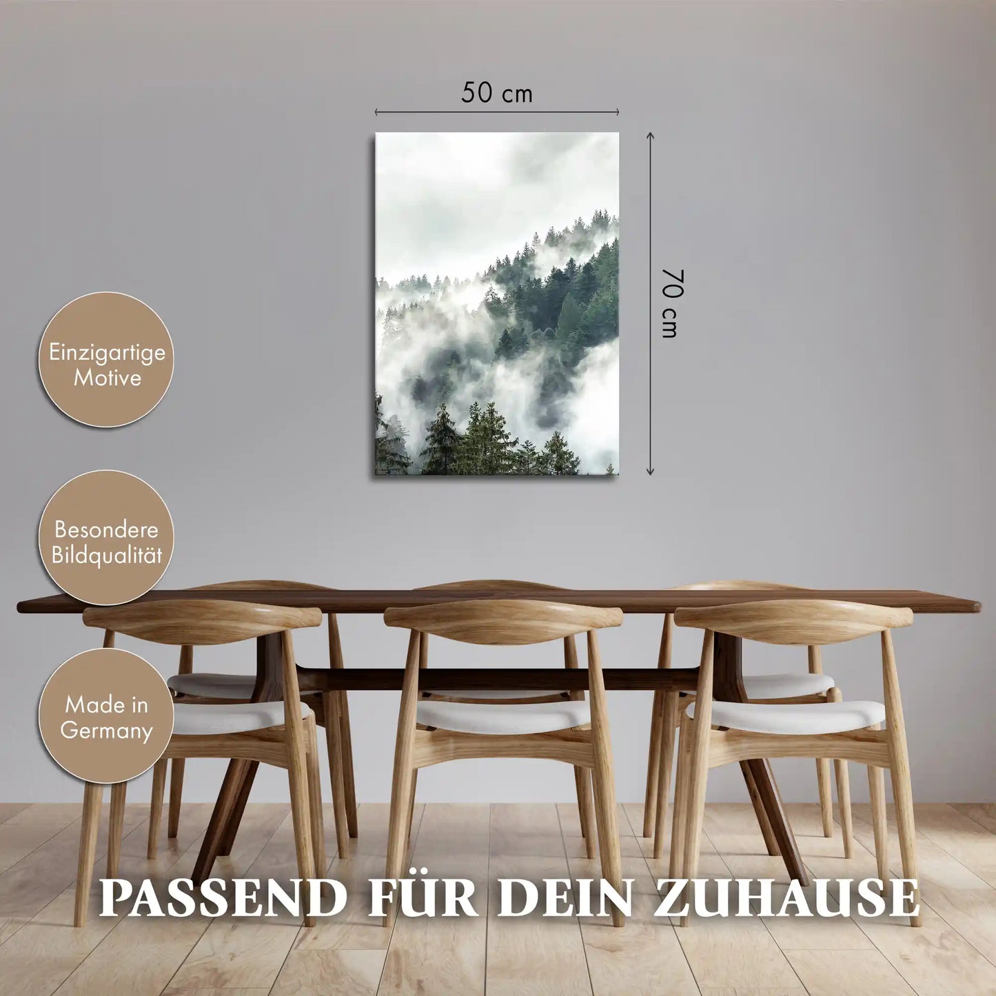 Leinwandbild - Mystischer Schwarzwald