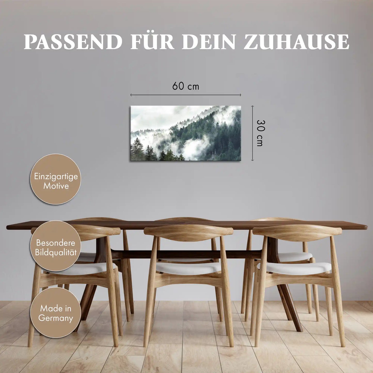 Leinwandbild - Mystischer Schwarzwald