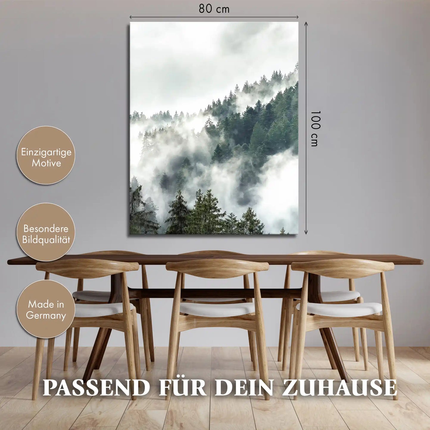 Leinwandbild - Mystischer Schwarzwald