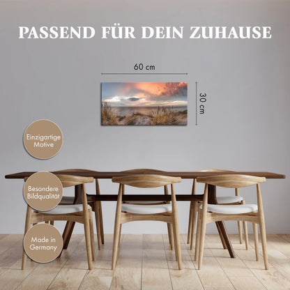 Leinwandbild - Düne im Abendrot
