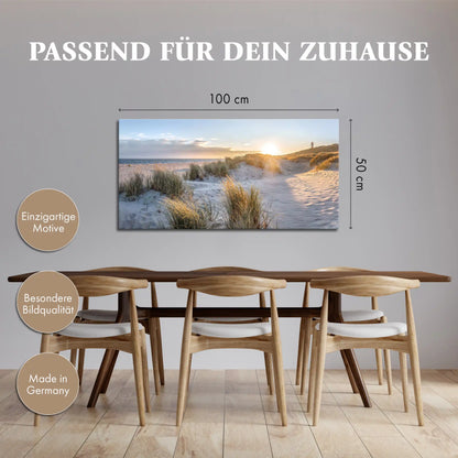 Leinwandbild - Düne im Morgenlicht